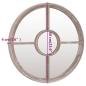 Preview: Gartenspiegel Sand 60x4 cm Eisen Rund