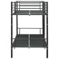 Preview: Etagenbett Schwarz Metall 90?200 cm