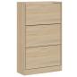 Preview: Schuhschrank Sonoma-Eiche 63x24x103 cm Holzwerkstoff