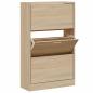 Preview: Schuhschrank Sonoma-Eiche 63x24x103 cm Holzwerkstoff
