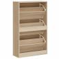 Preview: Schuhschrank Sonoma-Eiche 63x24x103 cm Holzwerkstoff