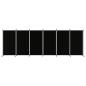 Preview: 6-tlg. Paravent Schwarz 520x180 cm Stoff