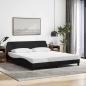 Preview: ARDEBO.de - Bettgestell Dover Schwarz 180x200 cm Stoff