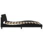 Preview: Bettgestell Dover Schwarz 180x200 cm Stoff