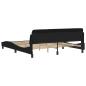 Preview: Bettgestell Dover Schwarz 180x200 cm Stoff