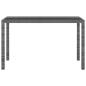Preview: 3-tlg. Garten-Essgruppe mit Kissen Poly Rattan Grau