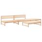 Preview: 4-tlg. Garten-Lounge-Set Massivholz Kiefer