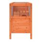 Preview: Kaninchenstall Braun 103x44x69,5 cm Massivholz Kiefer
