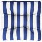Preview: Palettenkissen Blau Weiß Gestreift 60x60x12 cm Stoff