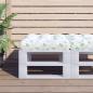 Preview: ARDEBO.de - Palettenkissen Blattmuster 50x50x12 cm Stoff
