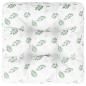 Preview: Palettenkissen Blattmuster 50x50x12 cm Stoff