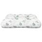 Preview: Palettenkissen Blattmuster 50x50x12 cm Stoff