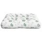 Preview: Palettenkissen Blattmuster 50x50x12 cm Stoff