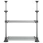 Preview: Küchenregal 50x25x(50-70) cm Aluminium
