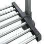 Preview: Küchenregal 50x25x(50-70) cm Aluminium