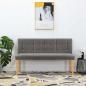 Preview: ARDEBO.de - Bank 140 cm Grau Samt