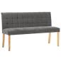 Preview: Bank 140 cm Grau Samt