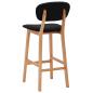 Preview: Barhocker 2 Stk. Schwarz Stoff
