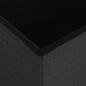 Preview: Hocker mit Stauraum Schwarz Leinenoptik