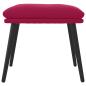 Preview: Fußhocker Weinrot 45x29,5x35 cm Samt