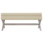 Preview: Hocker mit Stauraum 110x45x49 cm Leinen