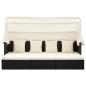 Preview: Garten-Sonneninsel mit Dach Schwarz Poly Rattan