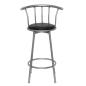 Preview: Barhocker 2 Stk. Schwarz Kunstleder