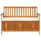 Preview: Garten Aufbewahrungsbank Akazienholz Massiv 120 x 63 x 84 cm
