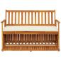 Preview: Garten Aufbewahrungsbank Akazienholz Massiv 120 x 63 x 84 cm