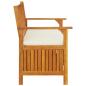 Preview: Garten Aufbewahrungsbank Akazienholz Massiv 120 x 63 x 84 cm