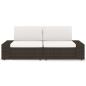 Preview: Modulares 2-Sitzer-Sofa Poly Rattan Braun