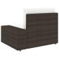 Preview: Modulares 2-Sitzer-Sofa Poly Rattan Braun