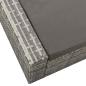 Preview: Doppel-Sonnenliege Poly Rattan Grau