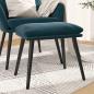 Preview: ARDEBO.de - Fußhocker Blau 45x29,5x35 cm Samt