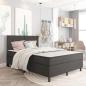 Preview: ARDEBO.de - Boxspring-Bettgestell Grau Stoff 180x200 cm