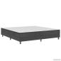 Preview: Boxspring-Bettgestell Grau Stoff 180x200 cm