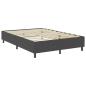 Preview: Boxspring-Bettgestell Grau Stoff 180x200 cm