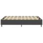 Preview: Boxspring-Bettgestell Grau Stoff 180x200 cm