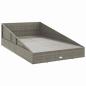 Preview: Gartenbett Grau 110x200 cm Poly Rattan