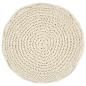 Preview: Makramee Sitzpuff Handgefertigt 45 x 30 cm Baumwolle