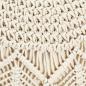 Preview: Makramee Sitzpuff Handgefertigt 45 x 30 cm Baumwolle