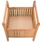 Preview: Sitzbank mit Stauraum 49×48×49 cm Walnuss Massivholz
