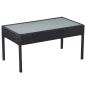 Preview: 5-tlg. Garten-Lounge-Set mit Auflagen Poly Rattan Schwarz