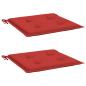 Preview: Gartenstuhl-Kissen 2 Stk. Rot 50x50x3 cm Oxford-Gewebe