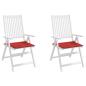 Preview: Gartenstuhl-Kissen 2 Stk. Rot 50x50x3 cm Oxford-Gewebe