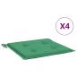 Preview: Gartenstuhl-Kissen 4 Stk. Grün 40x40x3 cm Oxford-Gewebe