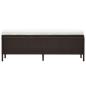 Preview: 3-tlg. Garten-Lounge-Set mit Auflagen Poly Rattan Braun