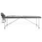 Preview: Massageliege 2-Zonen Aluminiumgestell Anthrazit 186x68 cm