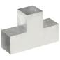 Preview: ARDEBO.de - Pfostenverbinder T-Form Verzinktes Metall 101 x 101 mm