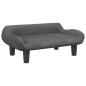 Preview: Hundebett Dunkelgrau 70x40x24 cm Samt